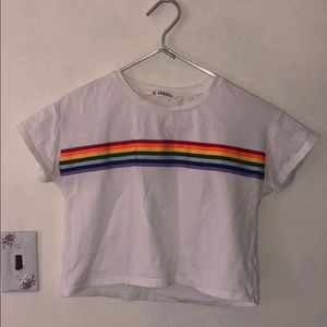 Shein Rainbow Crop Top